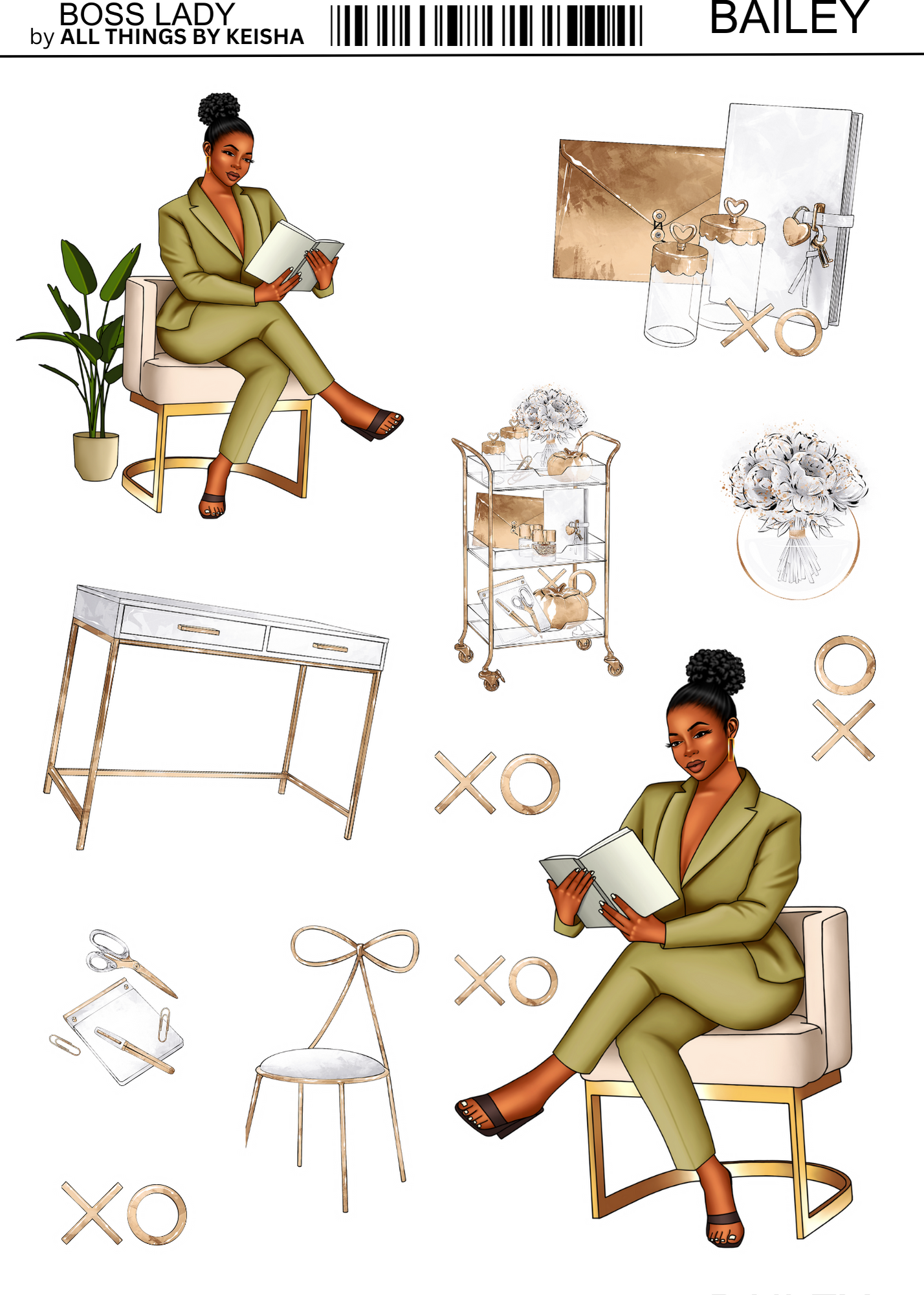 BOSS LADY 2- PAGE FUNCTIONAL KITS