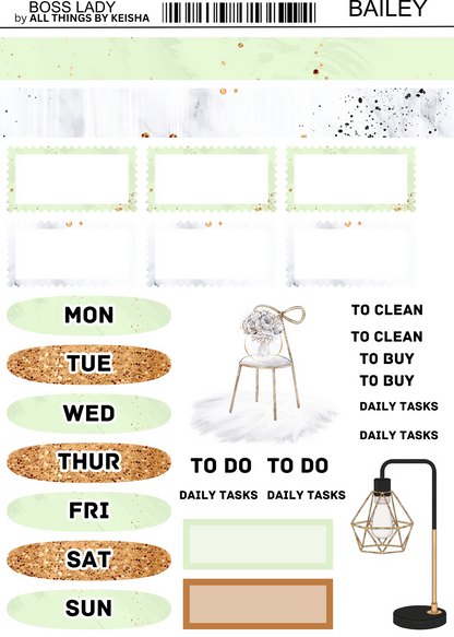 BOSS LADY 2- PAGE FUNCTIONAL KITS