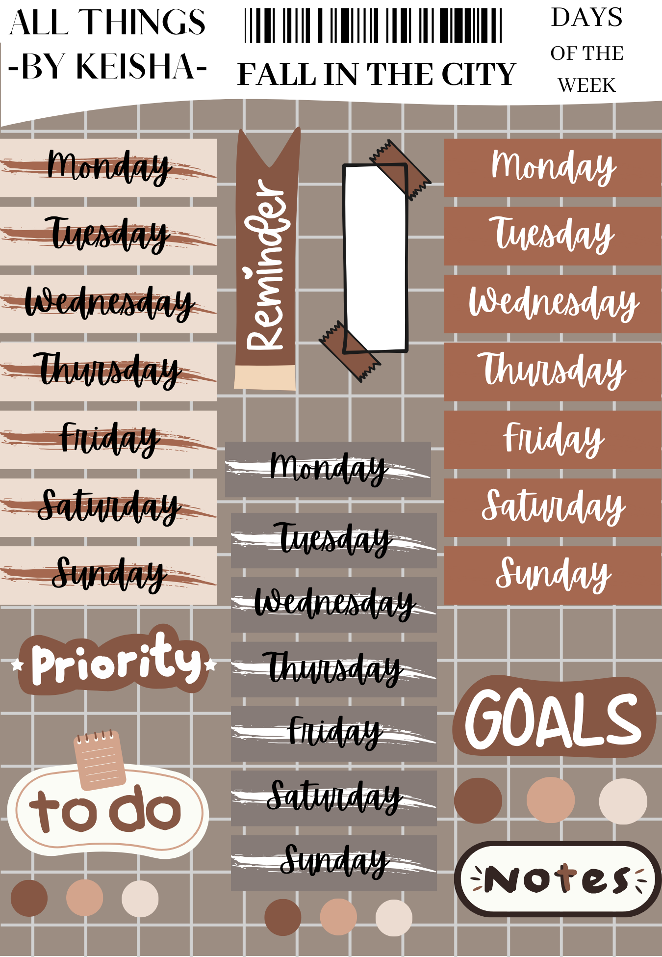 FALL IN THE CITY - JOURNAL PACK