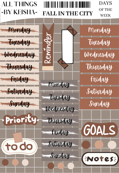 FALL IN THE CITY - JOURNAL PACK