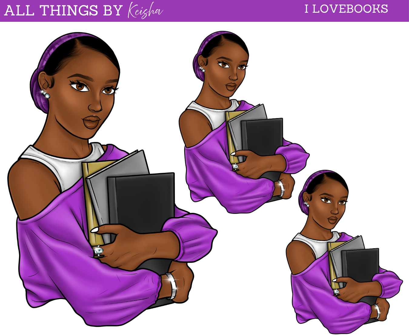 I LOVE BOOKS DOLL