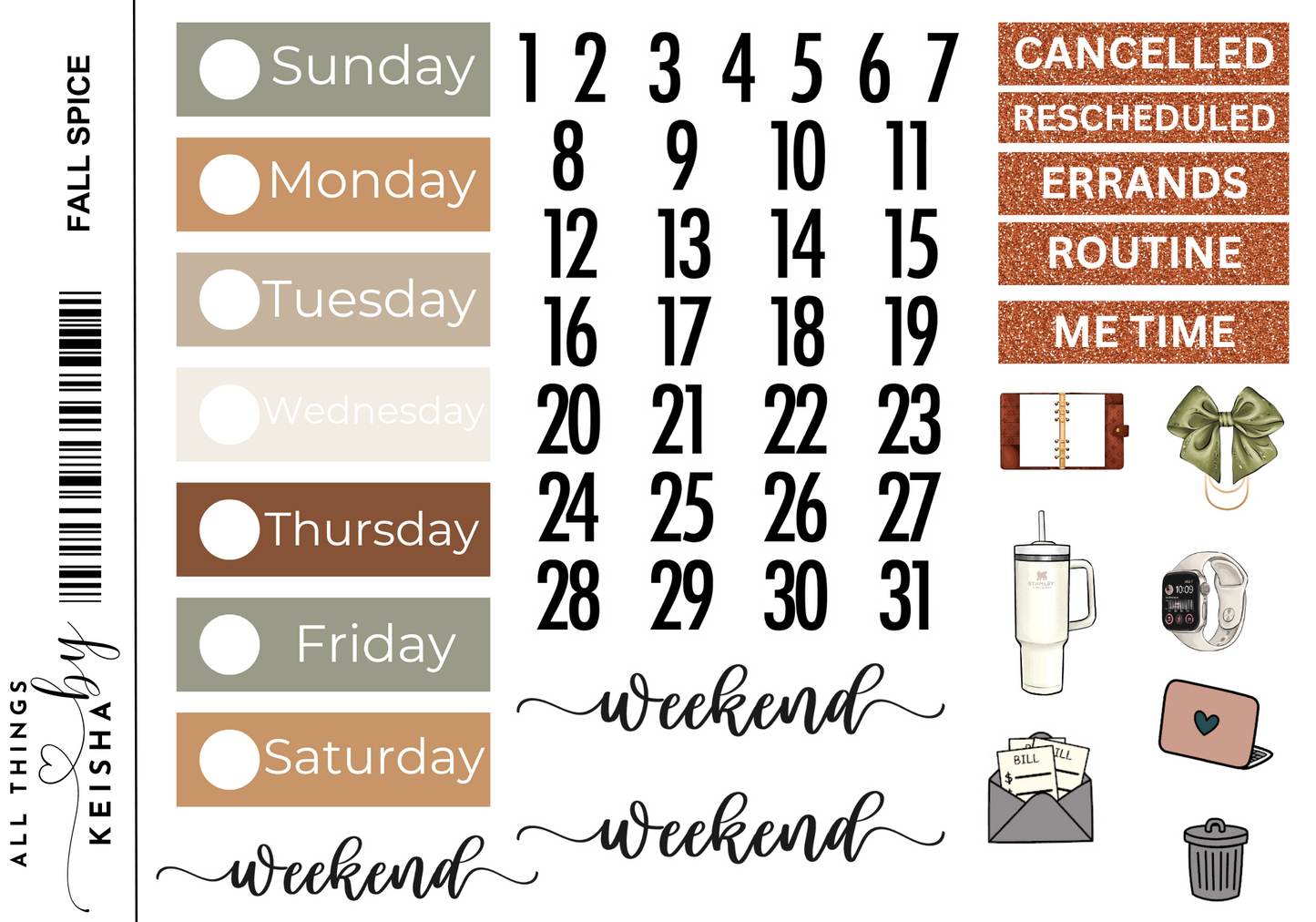 FALL SPICE WEEKLY KIT