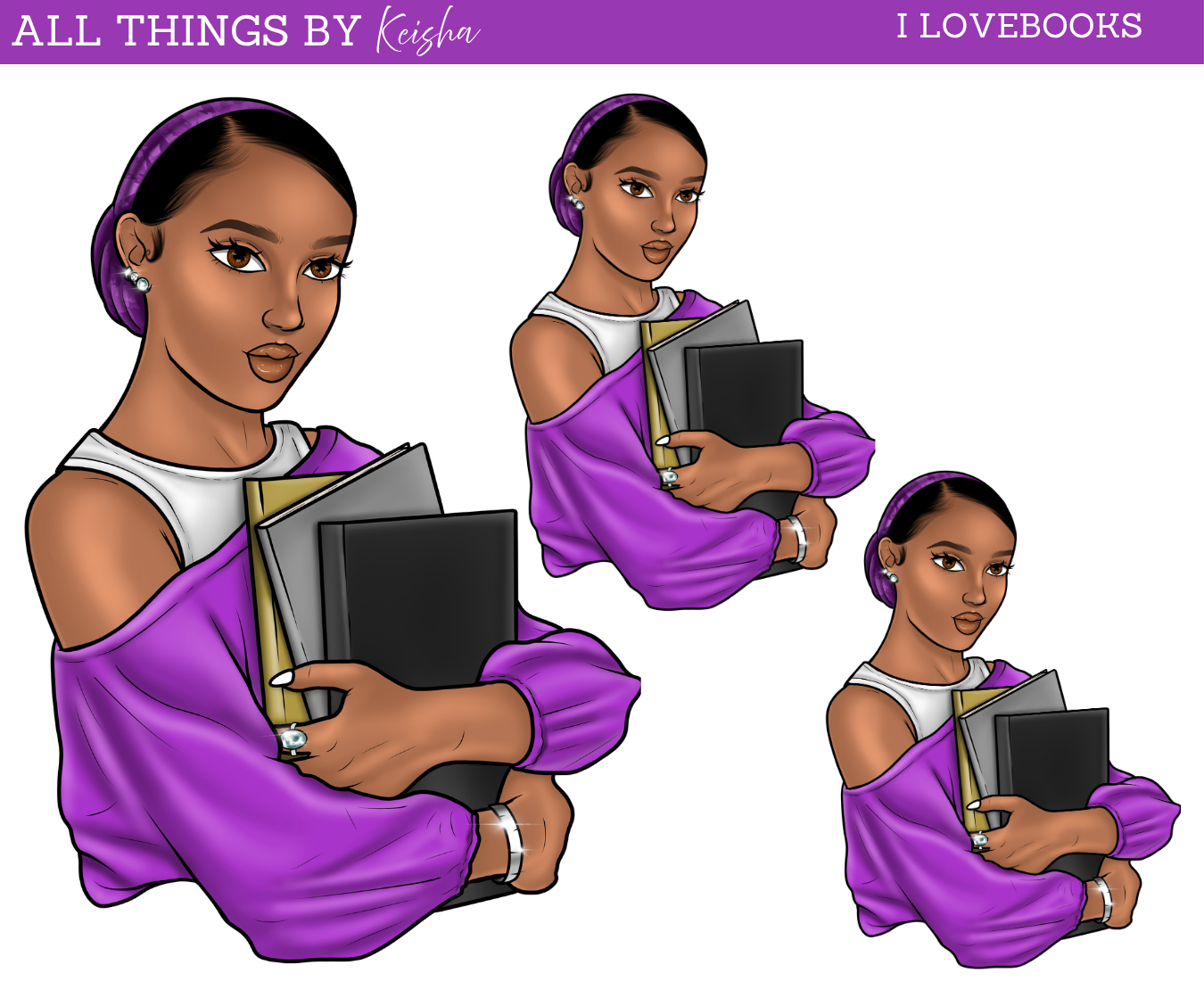 I LOVE BOOKS DOLL