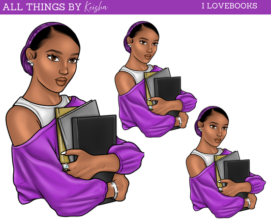 I LOVE BOOKS DOLL