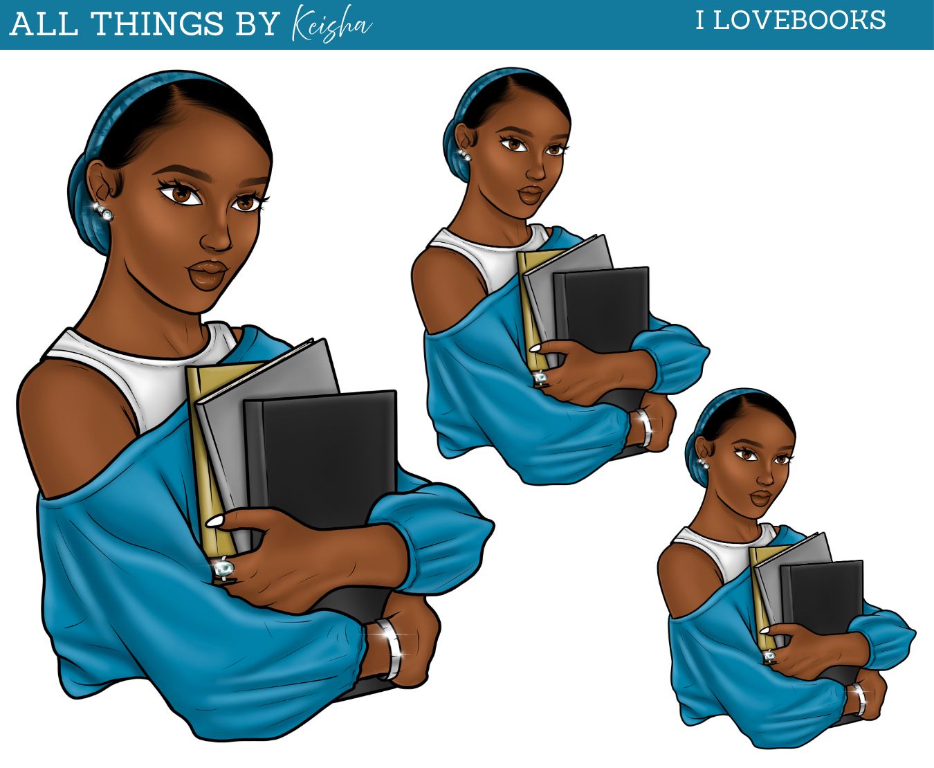 I LOVE BOOKS DOLL