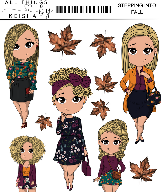 STEPPING INTO FALL STICKER KITS