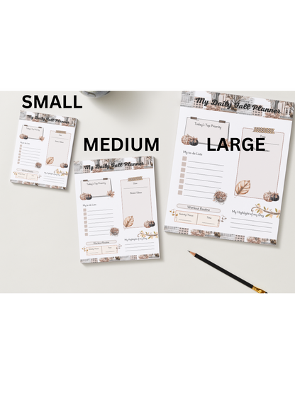 FALL IN THE CITY DAILY PLAN NOTEPADS