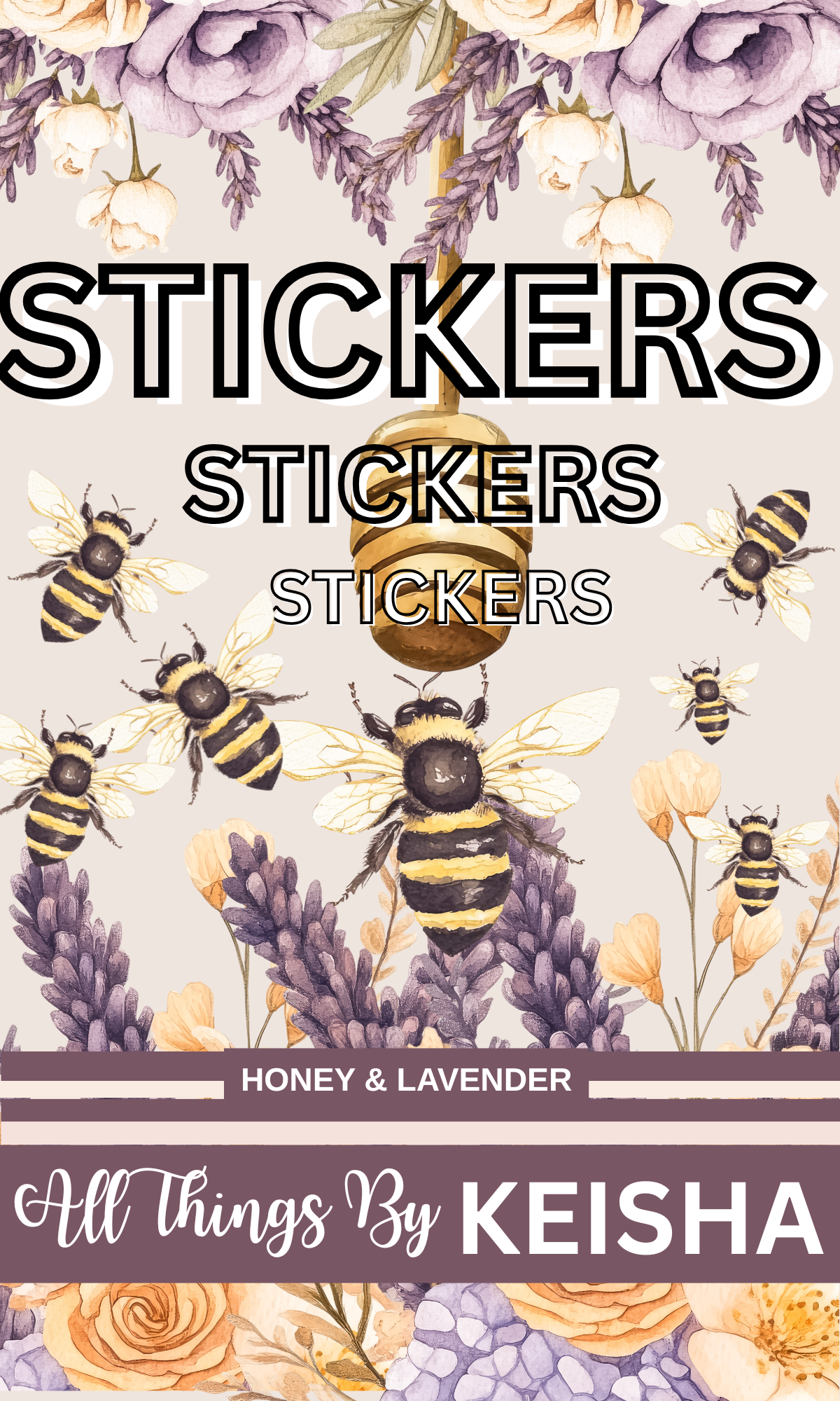 HONEY & LAVENDER STICKER BOOK
