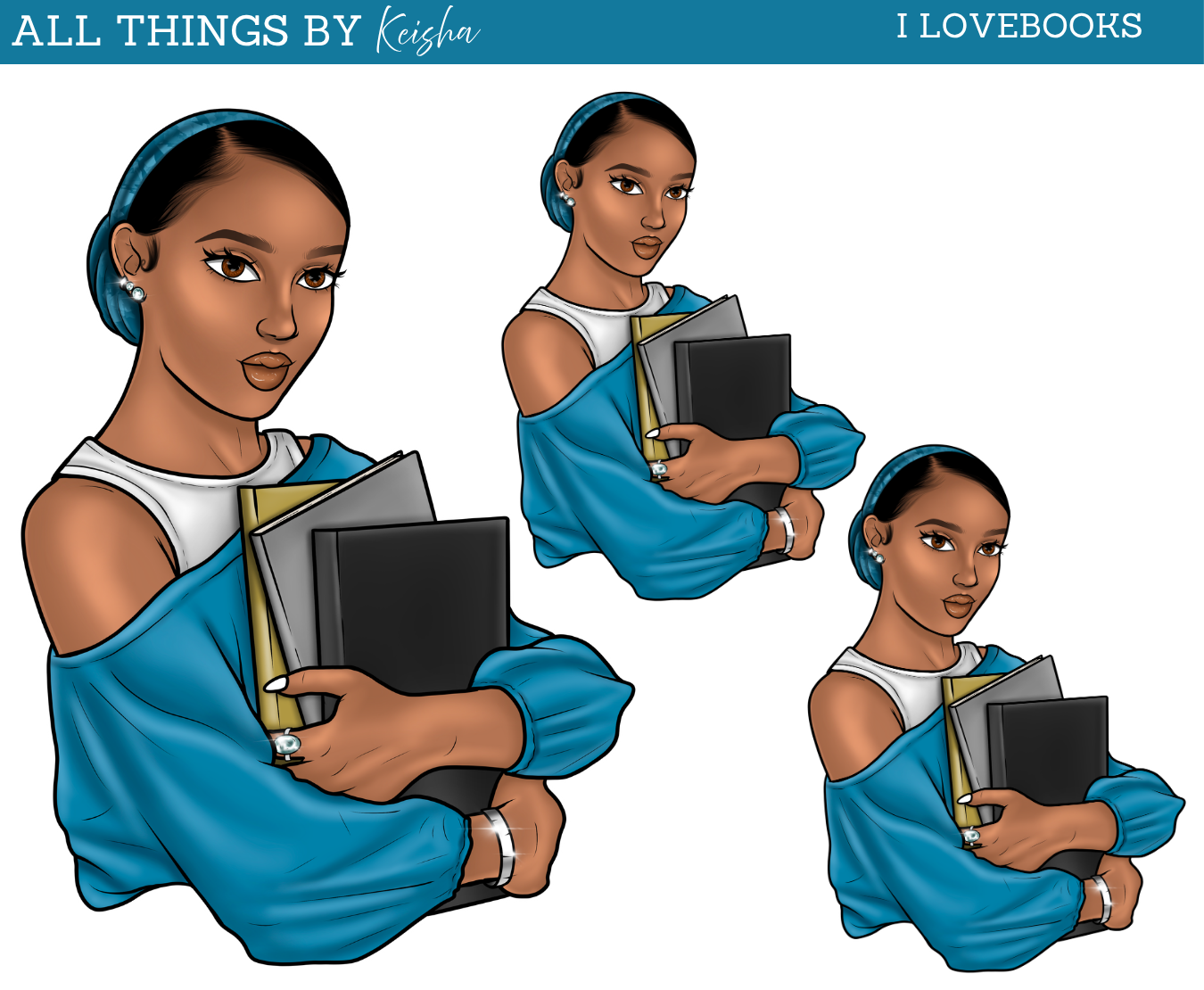 I LOVE BOOKS DOLL
