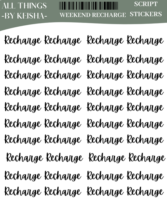 GLAM   RECHARGE ICON STICKER SHEET