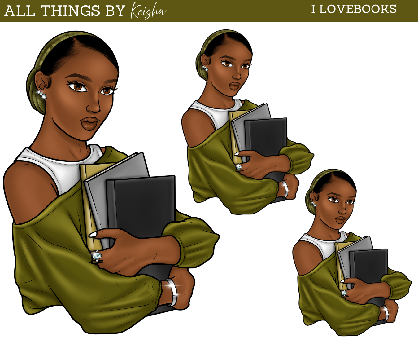 I LOVE BOOKS DOLL