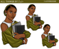 I LOVE BOOKS DOLL