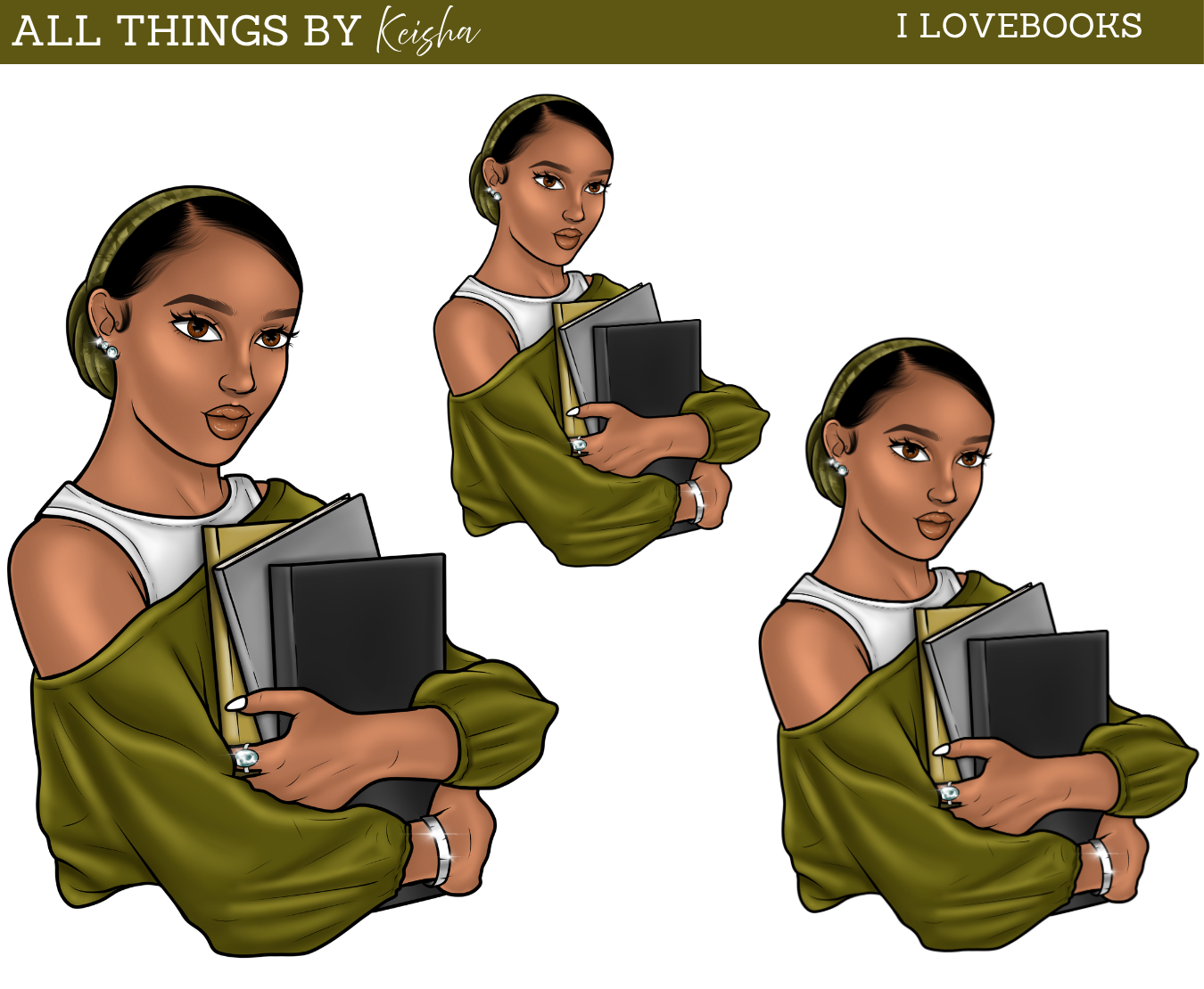 I LOVE BOOKS DOLL