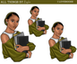 I LOVE BOOKS DOLL