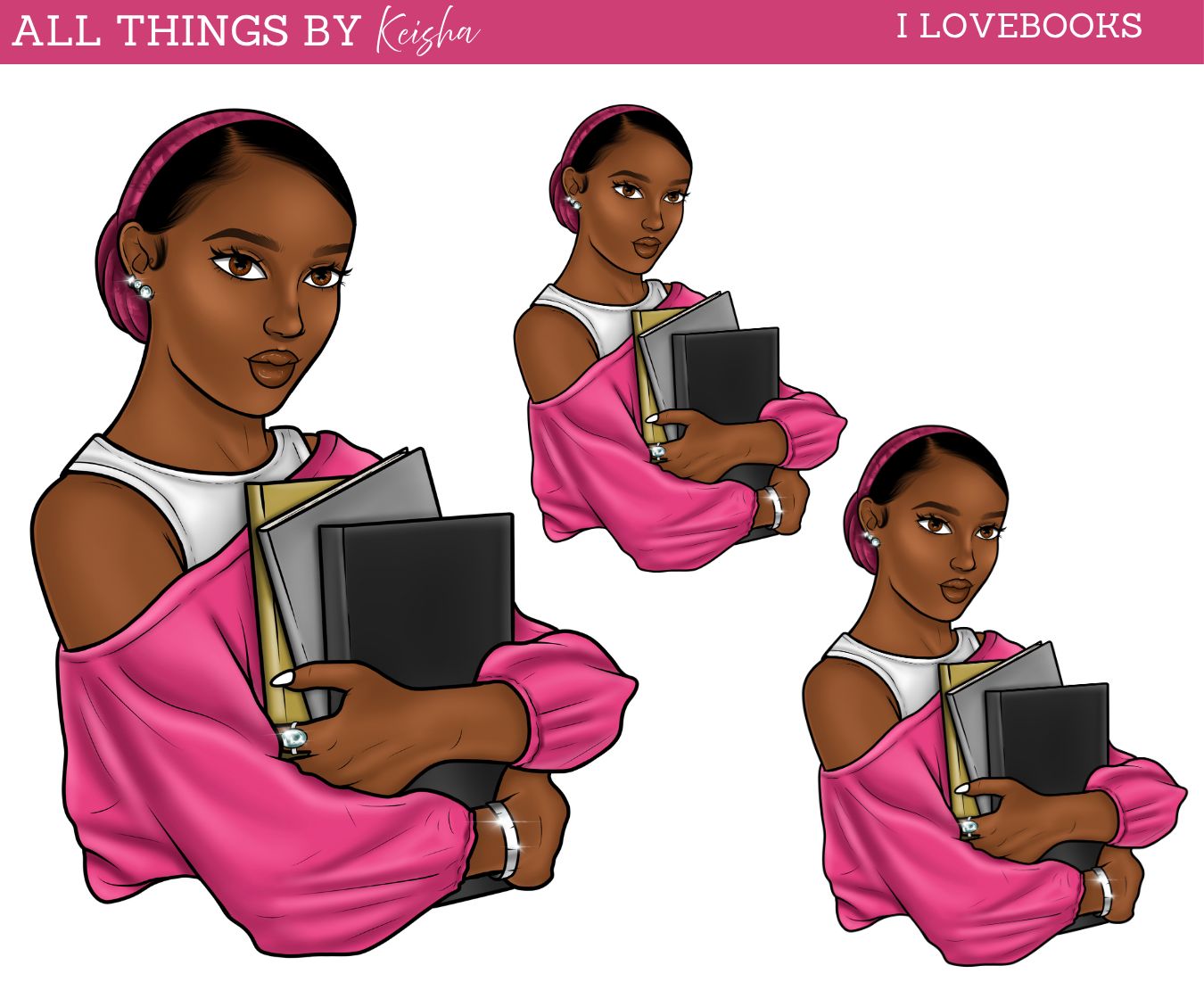I LOVE BOOKS DOLL