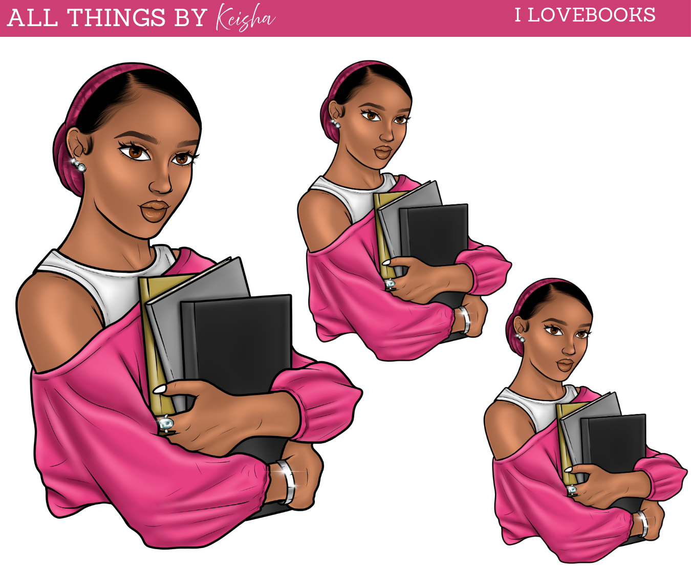 I LOVE BOOKS DOLL
