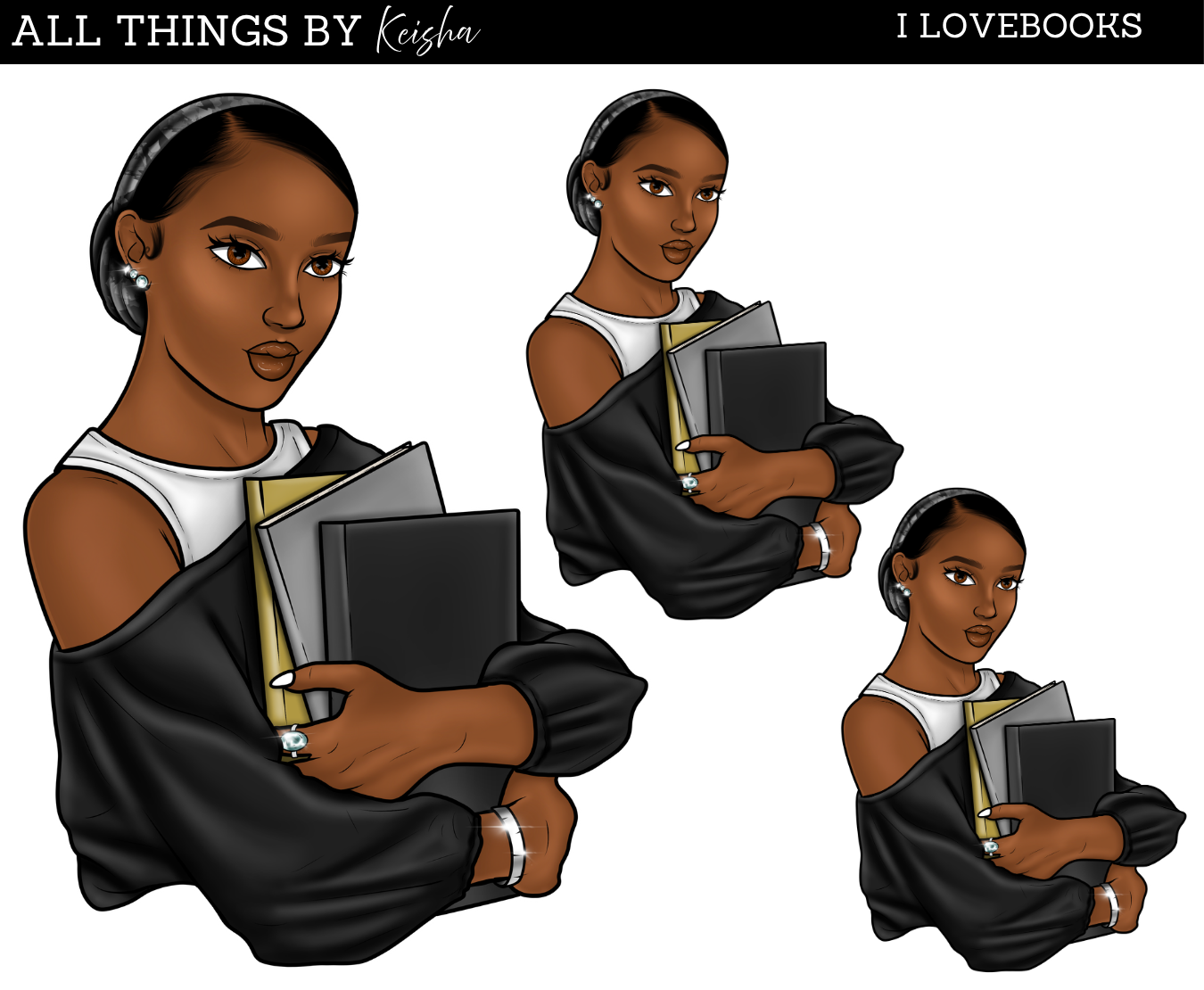 I LOVE BOOKS DOLL