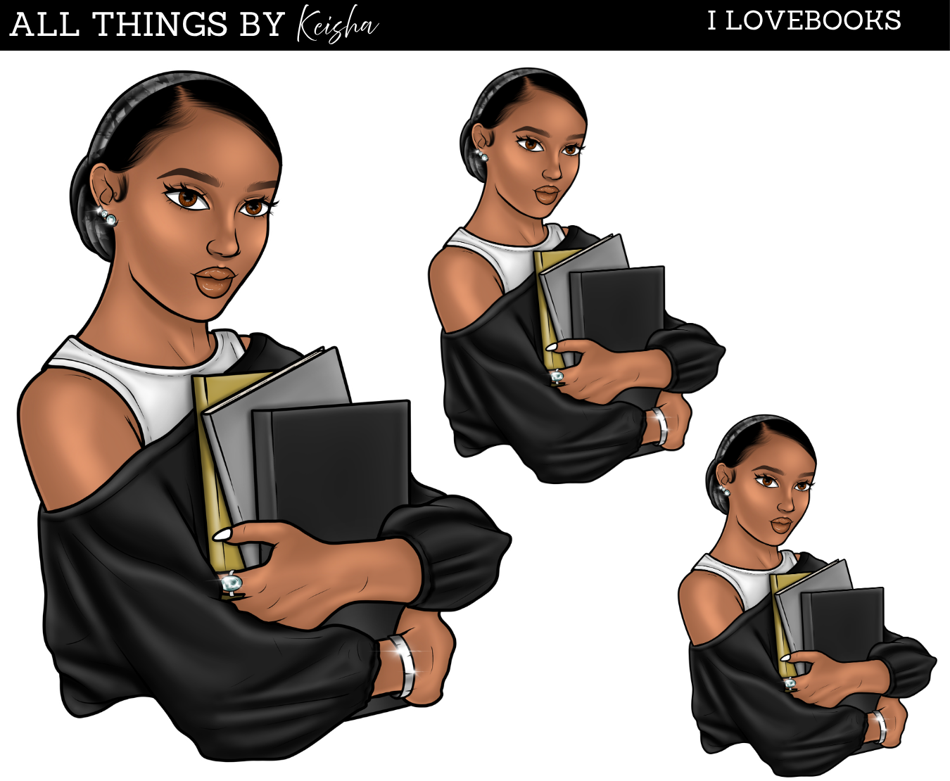 I LOVE BOOKS DOLL