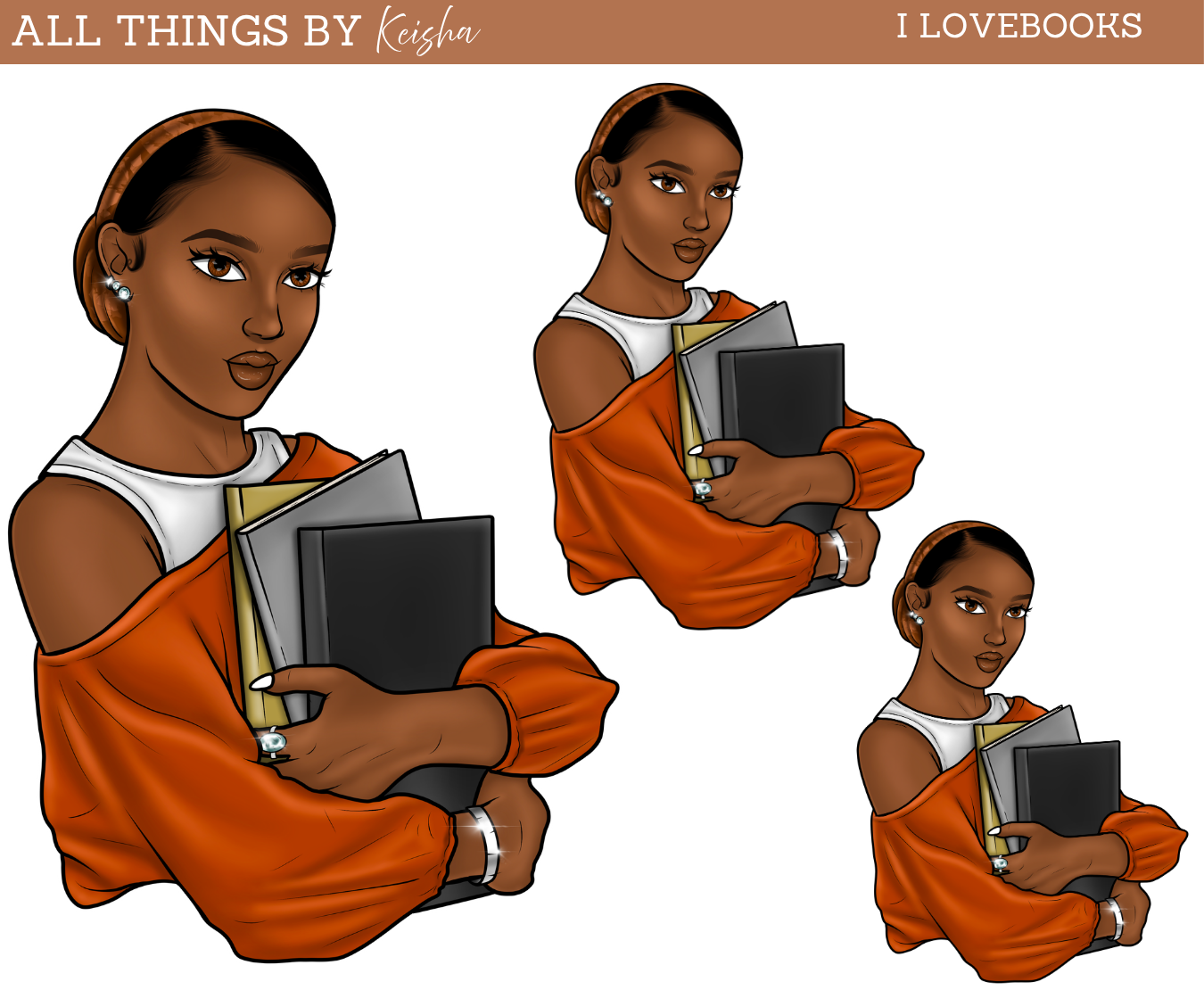 I LOVE BOOKS DOLL