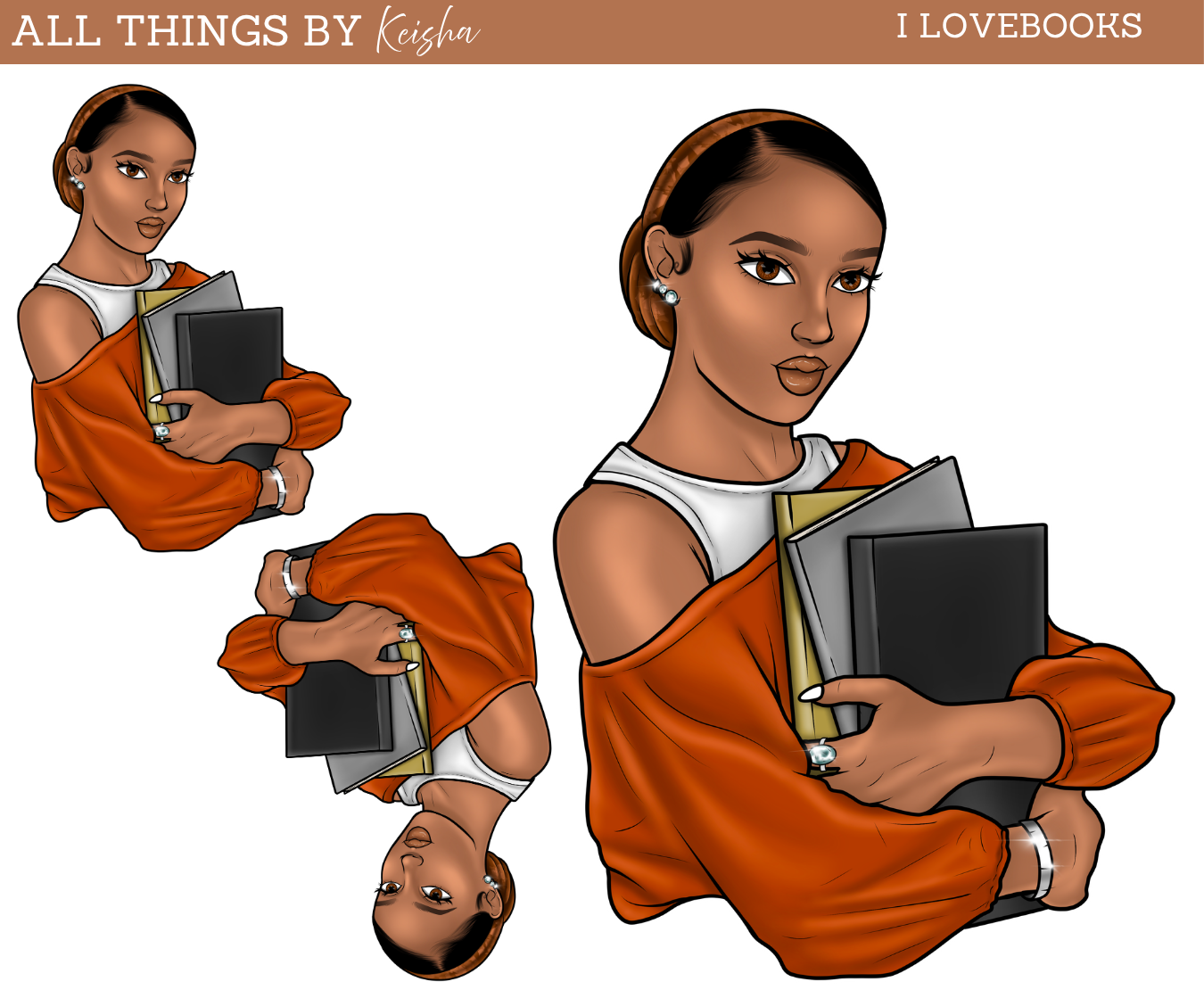 I LOVE BOOKS DOLL