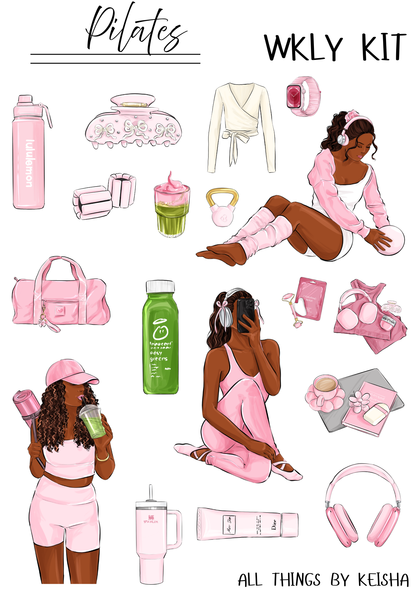 PILATES WEEKLY KIT (SET OF 4)