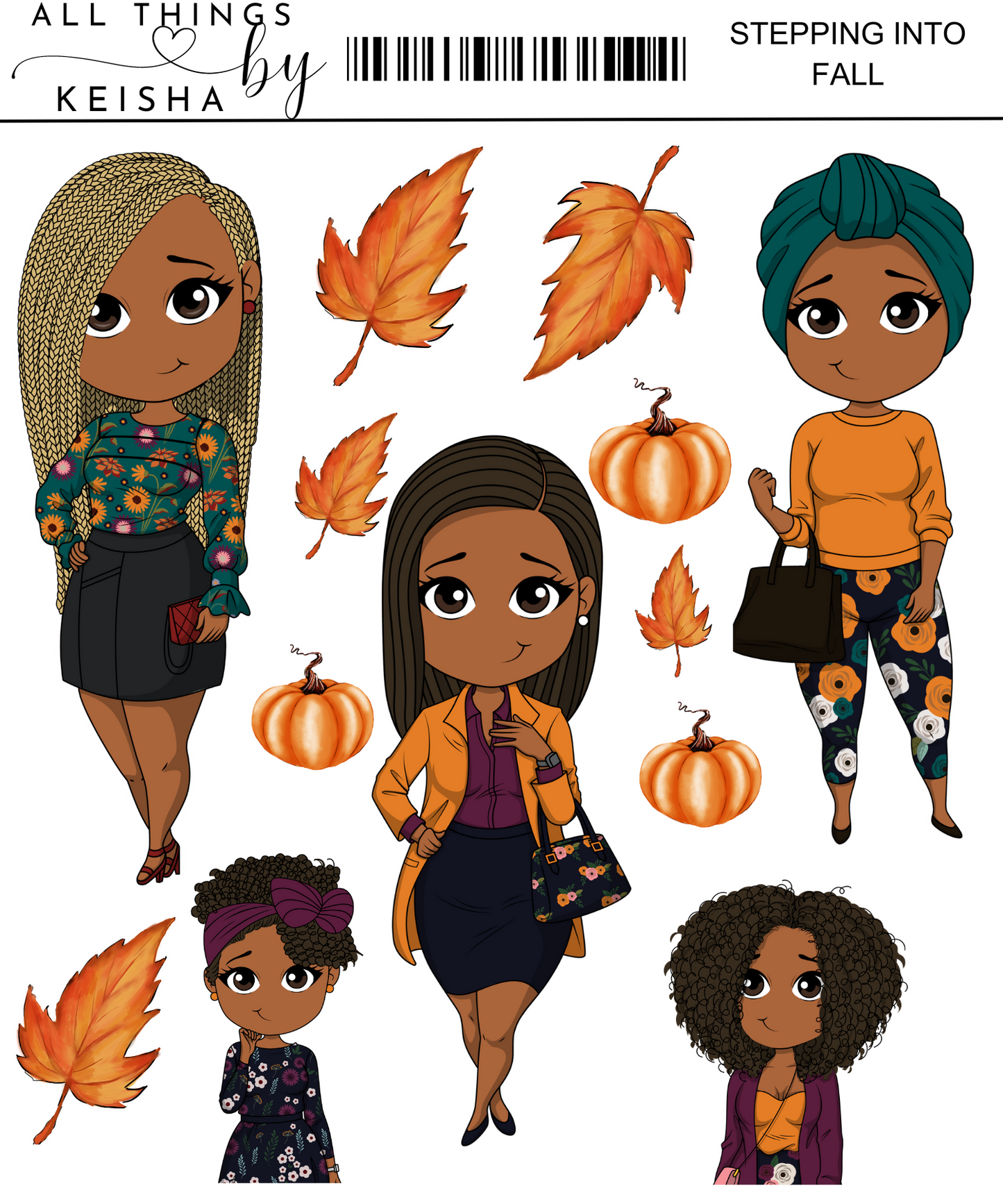 STEPPING INTO FALL STICKER KITS