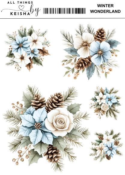 WINTER WONDERLAND FLORAL SET