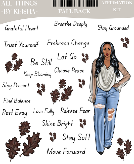 FALL BACK AFFIRMATION KIT