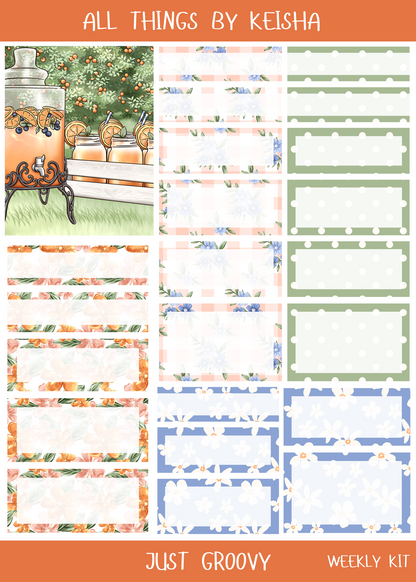 JUST GROOVY PLANNER  KIT (SET OF 6)
