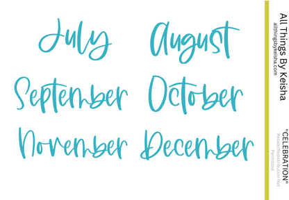 CELEBRATION MONTHLY KIT