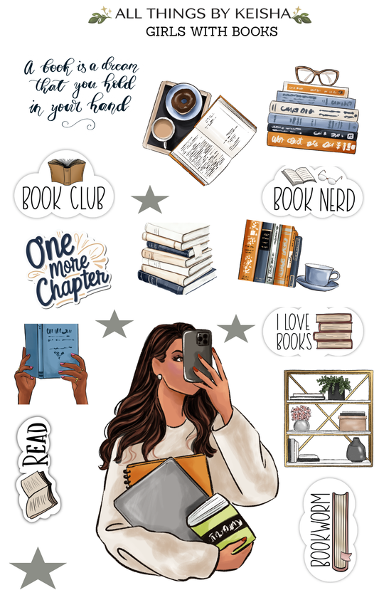 GIRLS WITH BOOKS FUNCTIONAL KIT