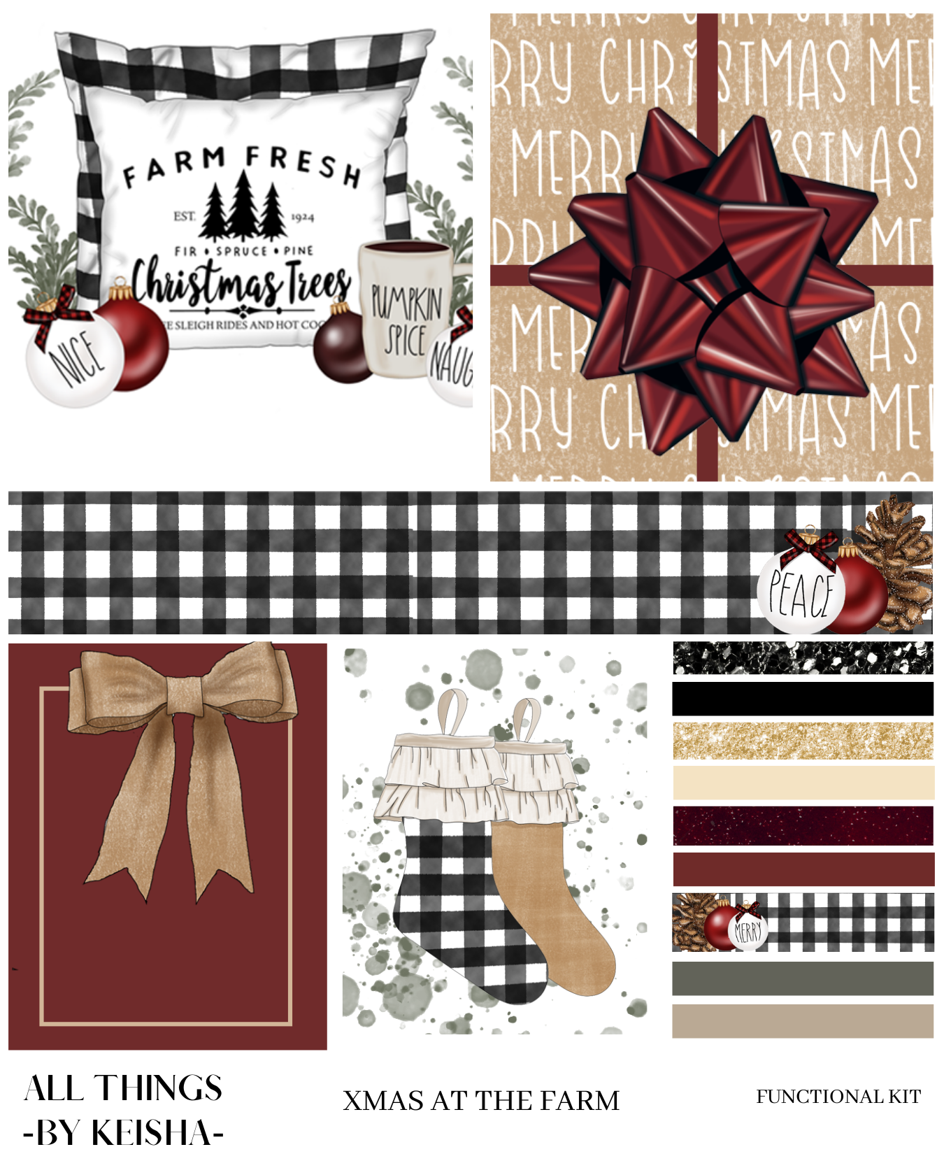 XMAS AT THE FARM MINI KIT