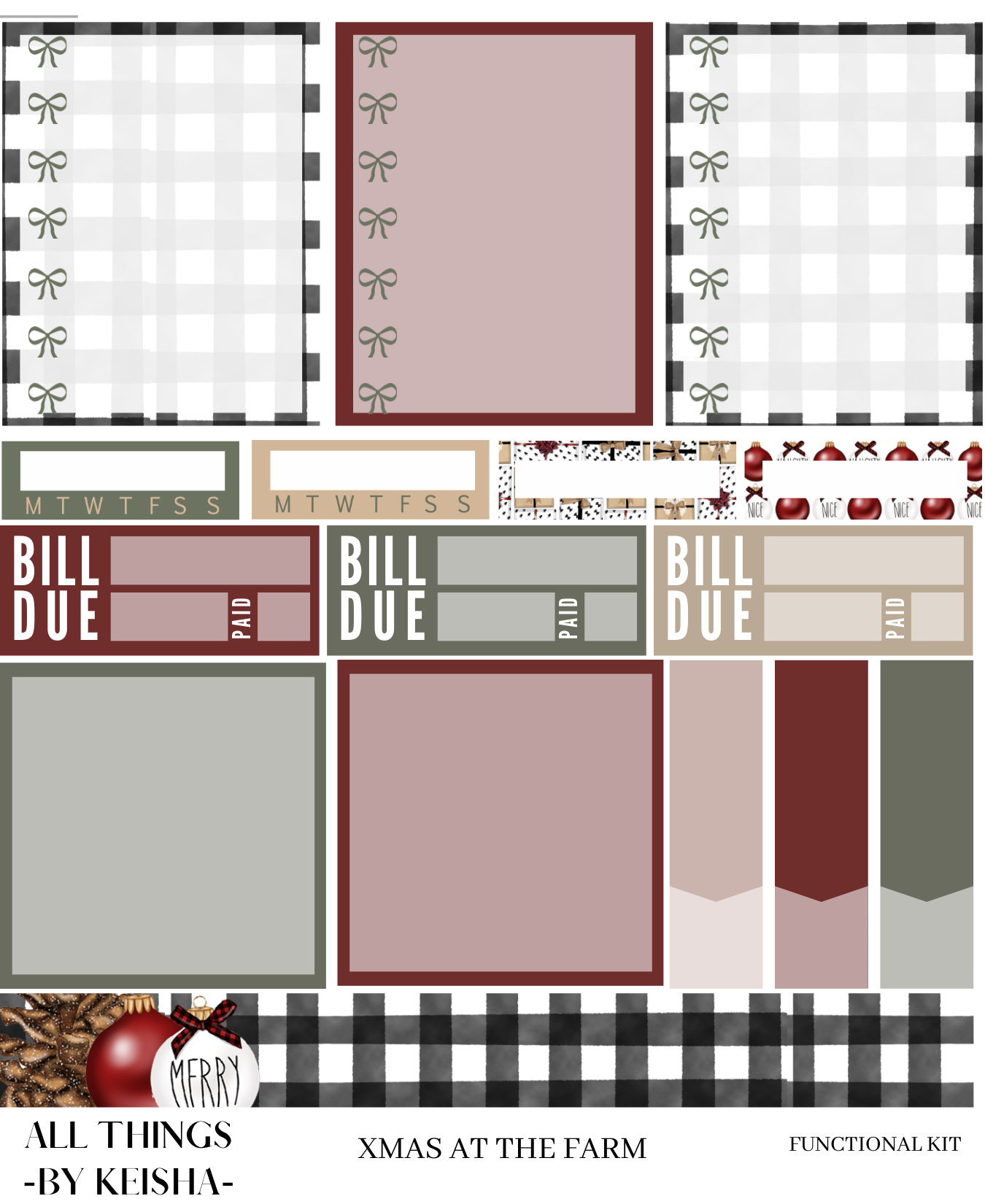 XMAS AT THE FARM MINI KIT