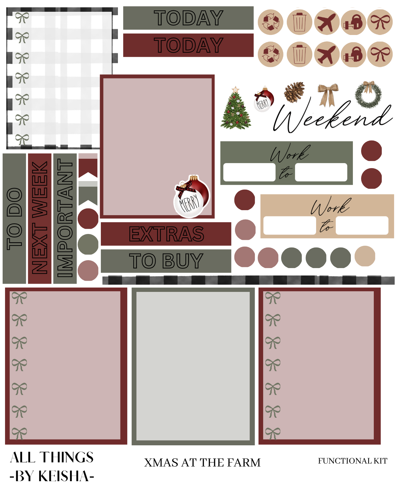 XMAS AT THE FARM MINI KIT