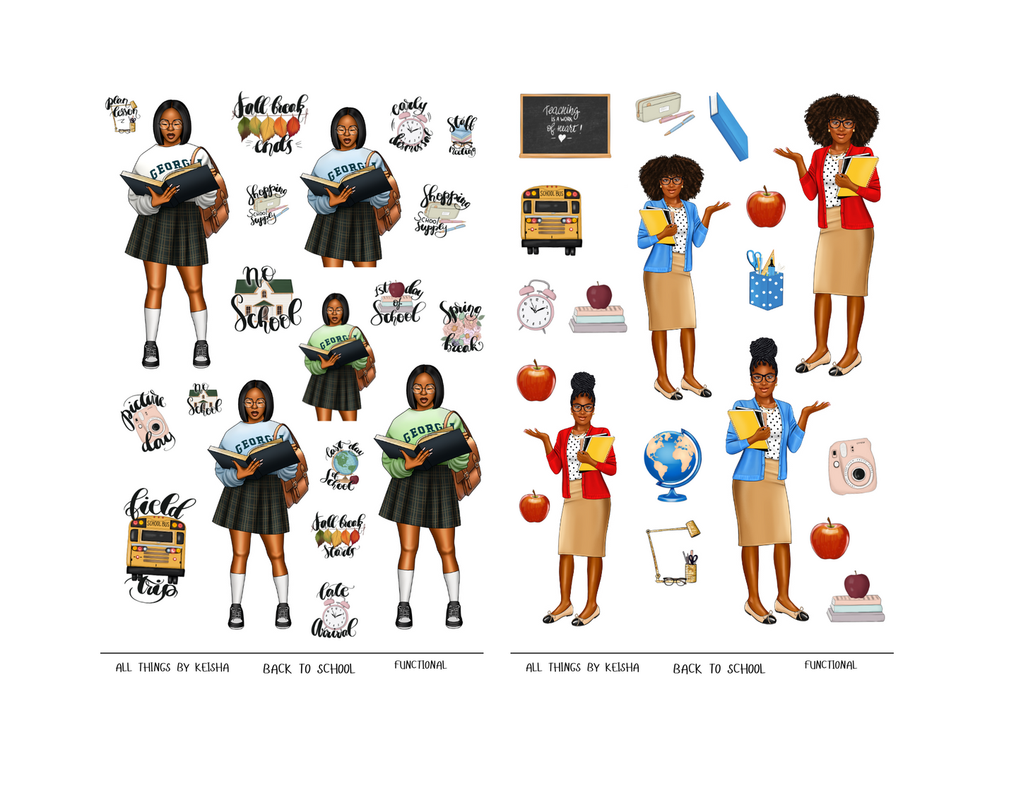 BACK TO SCHOOL STICKER PACK