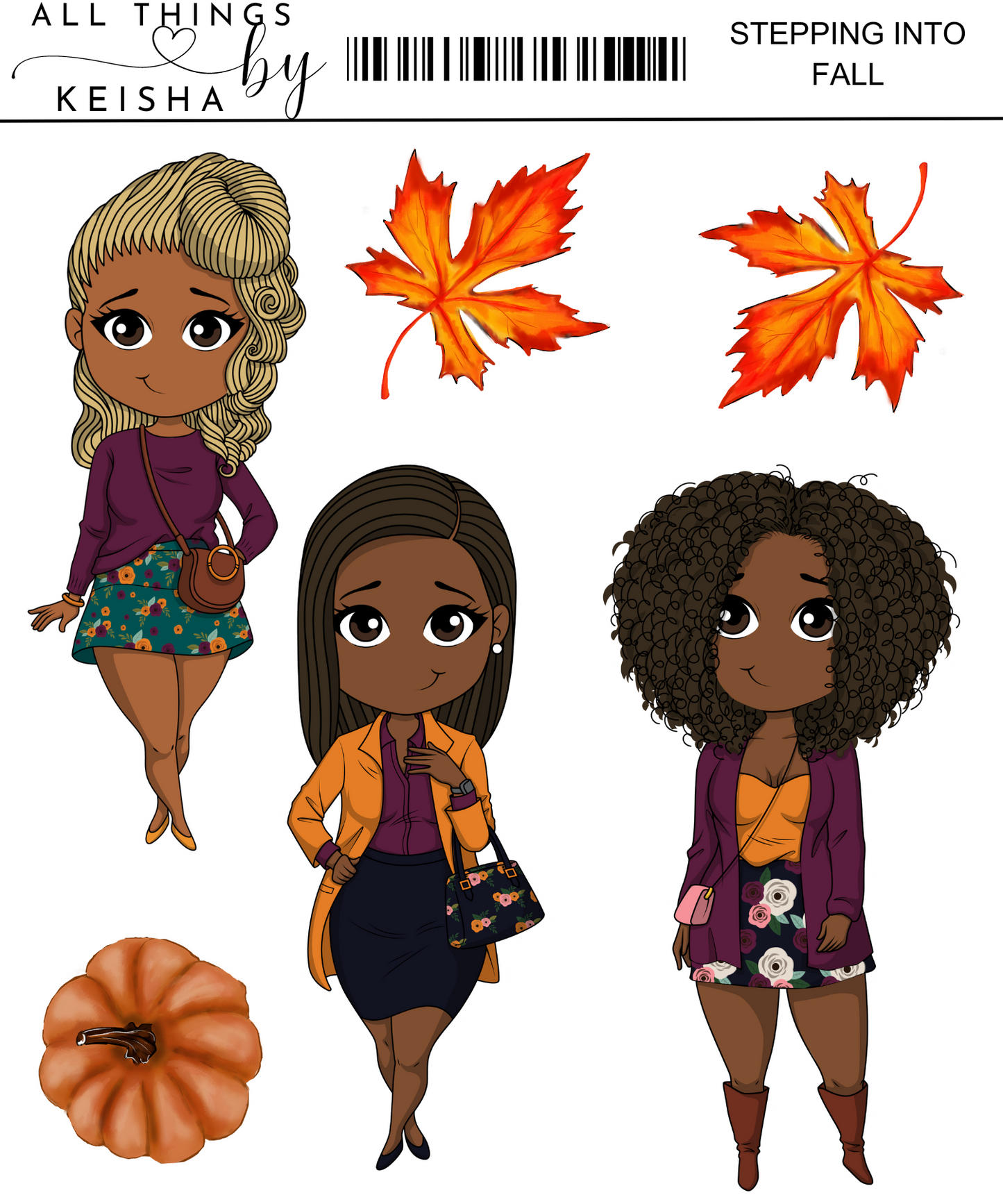 STEPPING INTO FALL STICKER KITS