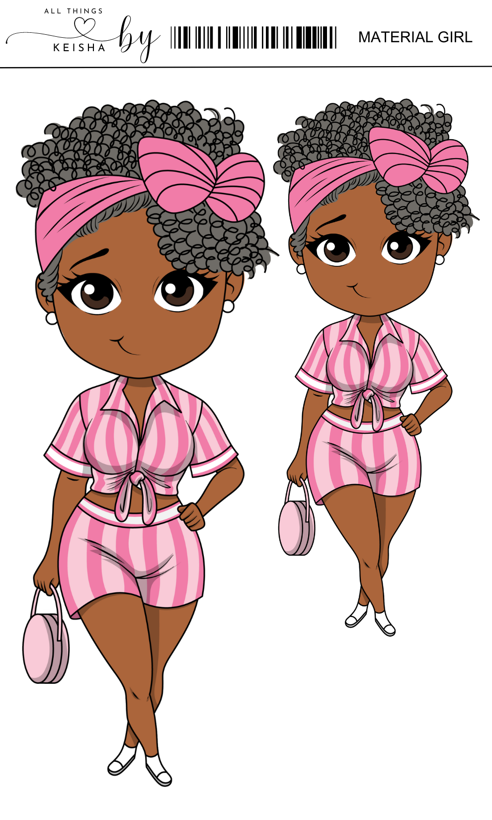 KEKE'S SQUAD- MATERIAL GIRL DOLLS- DARK