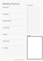 A5 WEEKLY PLANNER INSERTS
