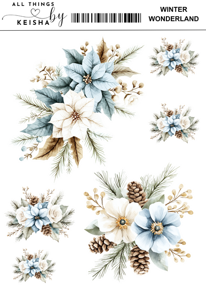 WINTER WONDERLAND FLORAL SET