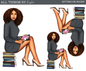 SITTING ON BOOKS DOLL