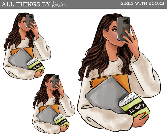 GIRLS WITH BOOKS DOLL