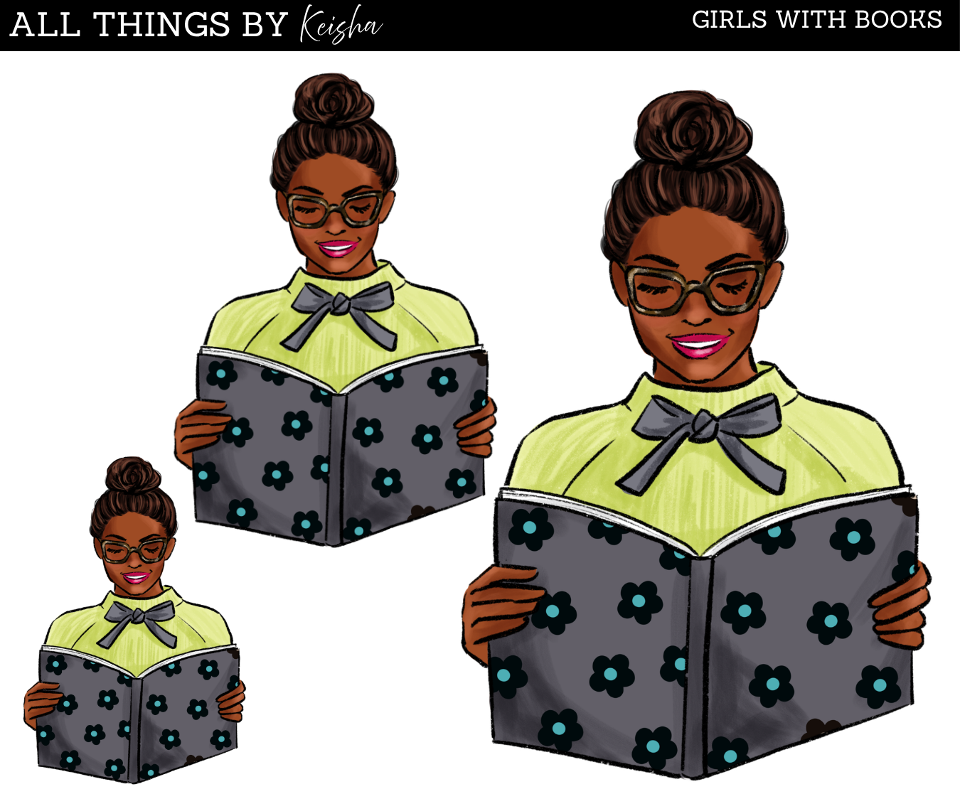 GIRLS WITH BOOKS DOLL 2