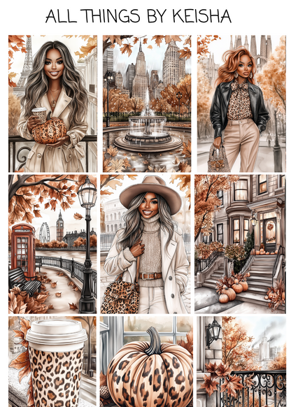 FALL IN THE CITY STICKER BOOK