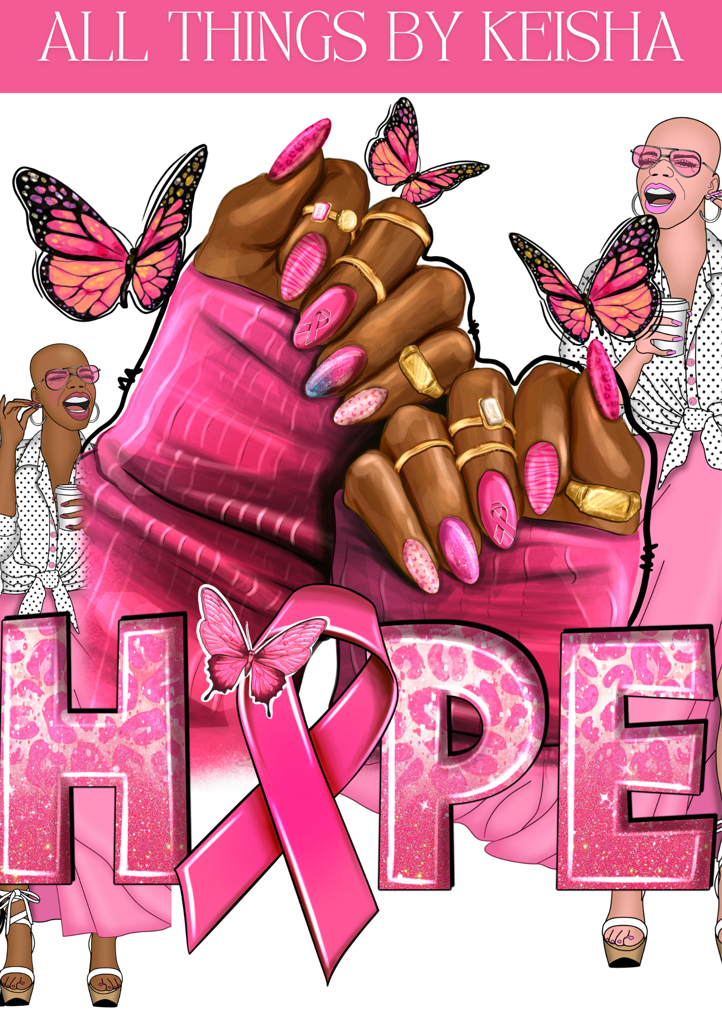HOPE - BRINGING AWARENESS TO BREAST CANCER STICKER THEMED PACK