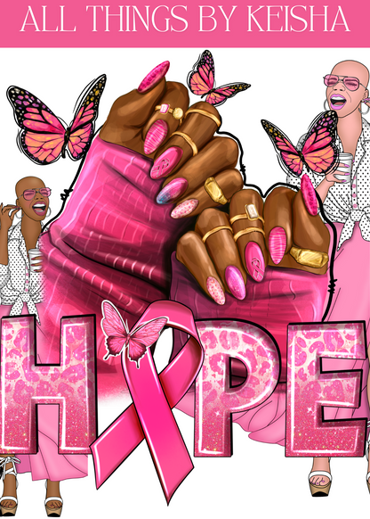 HOPE - BRINGING AWARENESS TO BREAST CANCER STICKER THEMED PACK
