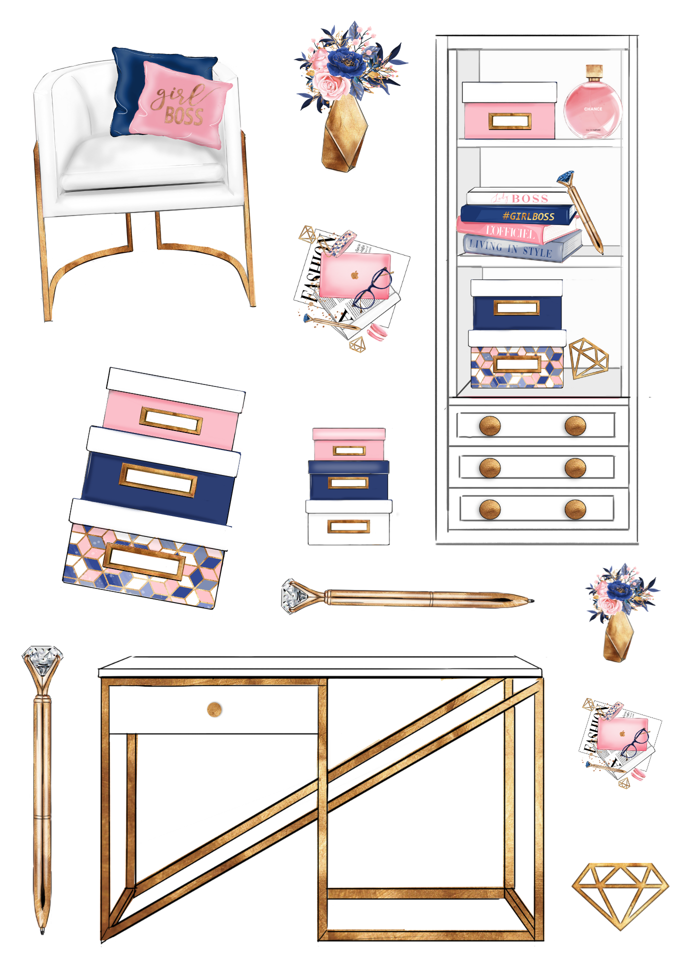 OFFICE CHIC STICKER BOOK