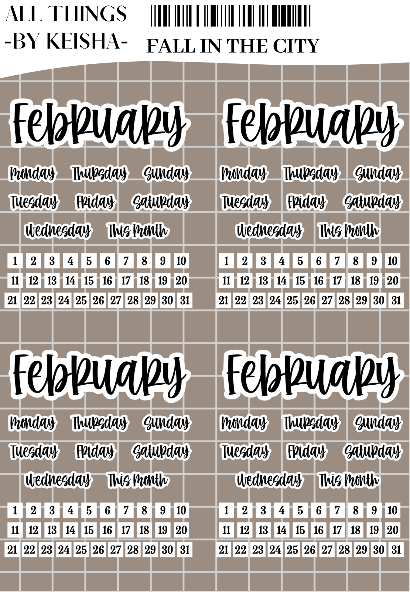 FALL IN THE CITY - JOURNAL PACK