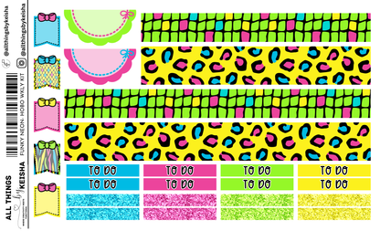 FUNKY NEON  HOBO VERTICAL WEEKLY KIT