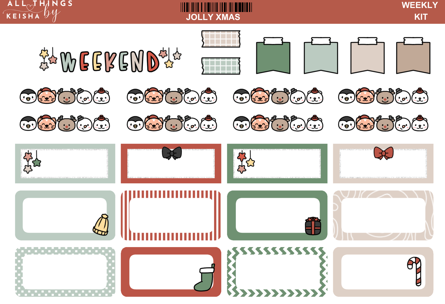 JOLLY XMAS HOBO WEEKS KIT