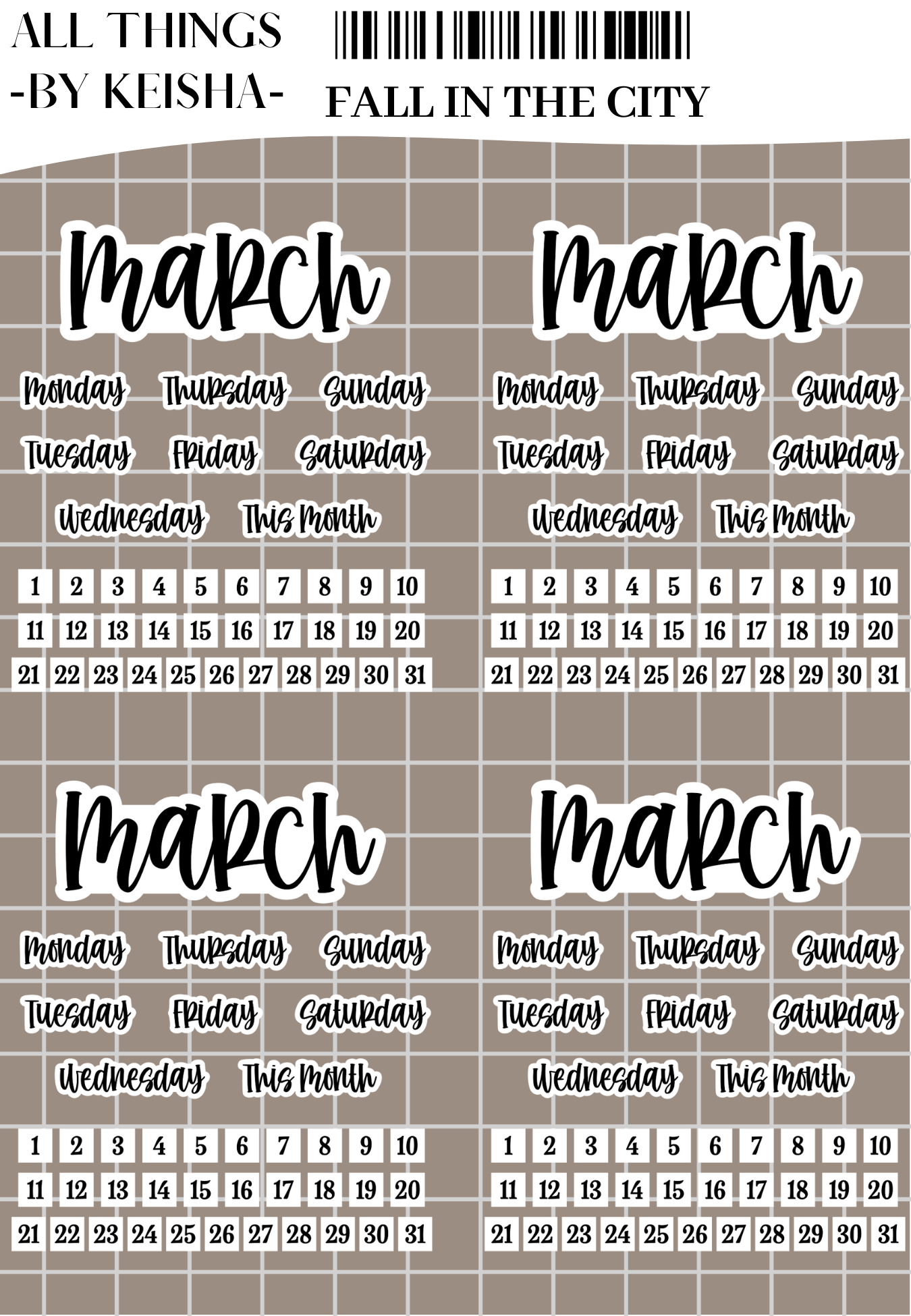 FALL IN THE CITY - JOURNAL PACK